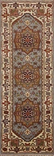 Handmade 8 ft Oriental Runner Rug 3x8 Classic Wool Geometric Hallway Carpet
