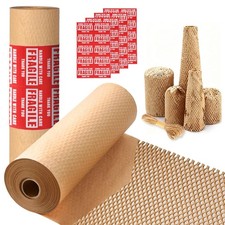 Honeycomb Packing Paper 12"x60Ft,Eco-Friendly Alternative to Bubble Wrap for ...