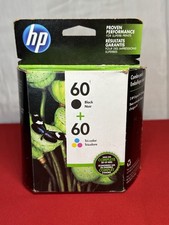 HP 60 Black 60 Tri-Color Ink Cartridge Combo - Exp 10/2021