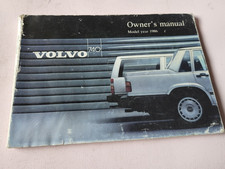 Volvo 740 Owners Manual 1986 X 2