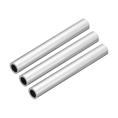 12mm OD 8mm Inner Dia 100mm Length 6063 Aluminum Tube for Industry DIY, 3 Pcs