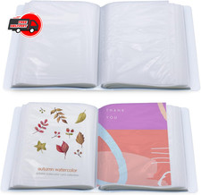 2-Pack of 4x6 Inch Small Photo Albums with Clear Covers - Each Holds 100 Photos