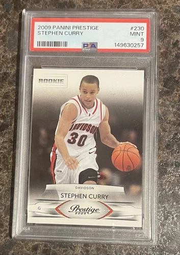 Panini 2009-10 Prestige Stephen Curry Rookie #230 PSA 9 Basketball Davidson
