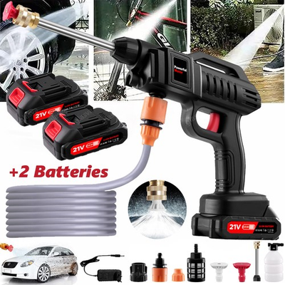 #ad Portable Cordless Electric High Pressure Water Spray Gun Car Washer Cleaner Tool $28.99