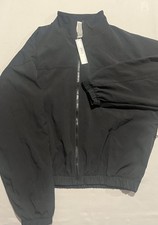 New Victoria  s Secret Pink Full Zip Jacket Coat S Black NWT