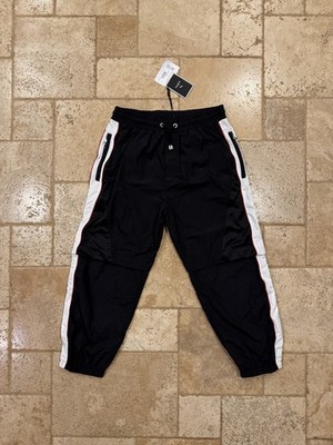 Balmain x Puma Nylon Black Coverterable Track Jogger Pants