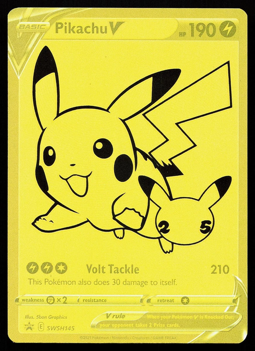 Pikachu V SWSH145 SWSH: Sword & Shield Promo Cards for sale | eBay