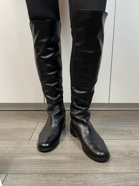 Women Baldinini Boots Black Leather 38 #5G5V