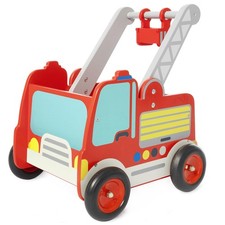 Wooden Baby Push Walker - Learning Toy for Toddlers 1-3 Year Old Boys and Gir...