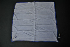 80s VTG Polo Ralph Lauren Pocket Square Hankerchief 100 Silk Blue Stripe 5326KS