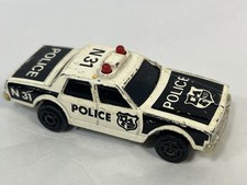 MAJORETTE SONIC FLASHERS N31 BLACK  WHITE 1:64 DIECAST POLICE CAR - VINTAGE