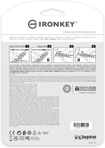 Kingston IronKey Keypad 200 Type -A hardware-encrypted USB Flash Drive FIPS 140- - Picture 6 of 6