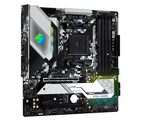 Scheda Madre Micro ATX B550M Steel Legend ASRock AMD Ryzen 3000 (Socket AM4) - Immagine 4 di 4
