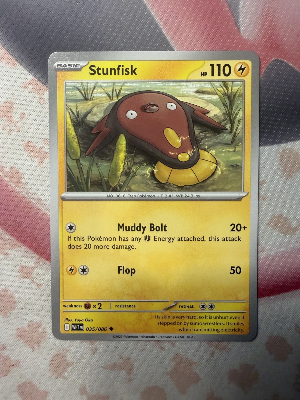 Stunfisk Uncommon SV: White Flare 035/086 NM English Pokemon Card