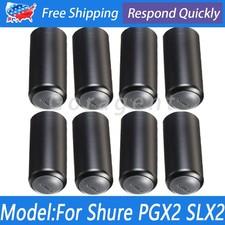 8Pcs For Shure PGX2 SLX2 Mics Cordless Microphone Cup Battery Screw on Cap Cover