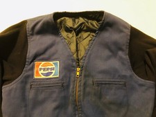 Vintage Pepsi Cola Soda Pop Columbus Ohio Delivery Employee Jacket Sewn Patch