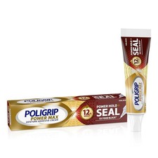 Super Poligrip Power Max Power Hold plus Seal Denture Adhesive Cream,2.2 oz