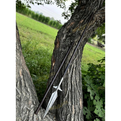 #ad Custom Handmade Damascus Steel Blade Medieval Viking Spear Hunting Spear Camping $112.00