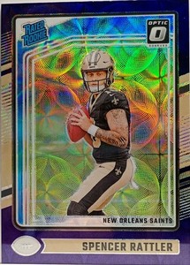 2024 Donruss Optic Spencer Rattler #289 Rookie RC Purple Scope