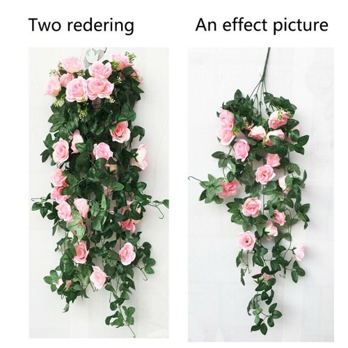 Splendida Vite Fiori di Rosa Finti da Appendere per Decorazione Casa e Giardino - Imagen 5 de 17