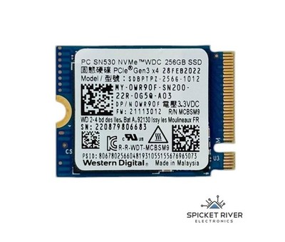 Western Digital PC SN530 NVMe WDC 256GB PCIe Gen3 x4 M.2 Solid State Drive SSD