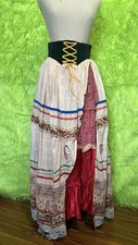 Vtg Renaissance Steampunk Corset Skirt Costume Tudor Ren Faire Fairy