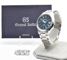 Rare N MINT Grand Seiko Sbgv017 9F82-0Ad0 Date Navy Dial Quartz Men's Watch