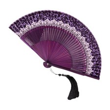 Silk Fan Chinese Dance Decorative With Chinese Elegant Fan Tassels