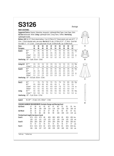 Simplicity Men's Costumes: Find the Perfect Sewing Pattern S3126 - Picture 2 of 7