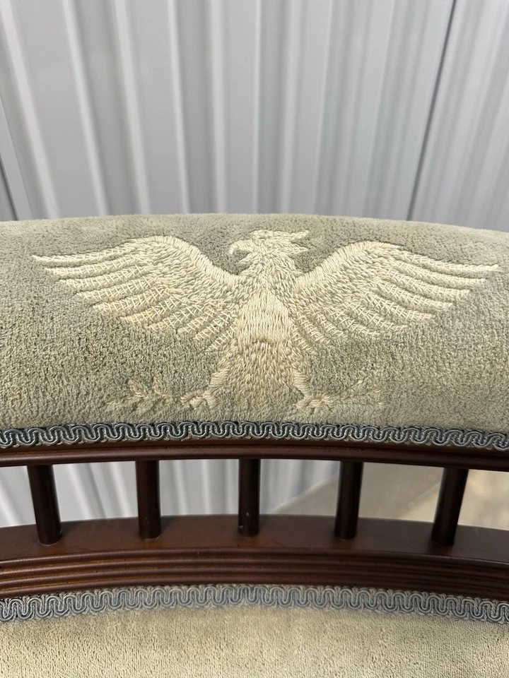 Victorian Style Turned Walnut Platform Rocking Chair Bicentennial America Rare - Image 4 of 4