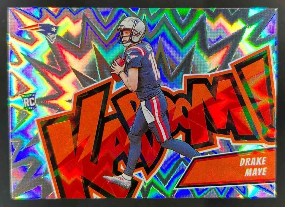 2024 Absolute Drake Maye Kaboom Horizontal RC Rookie SSP #8 Patriots
