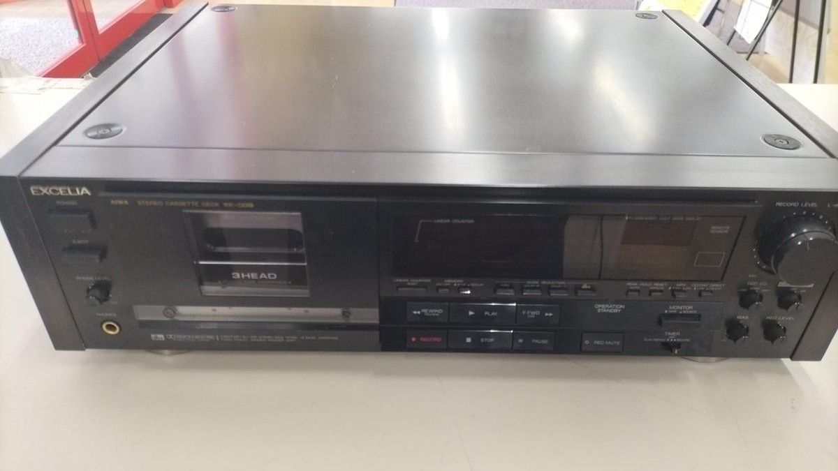 AIWA EXCELIA アイワ　ステレオカセットデッキ XK-009 ジャンク USED AIWA EXCELIA XK-009 Stereo Cassette Deck Black | eBay