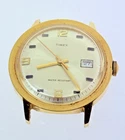 TIMEX MARLIN DATE - VINTAGE 35MM MENS WRIST WATCH RUNS AND STOPS AS IS