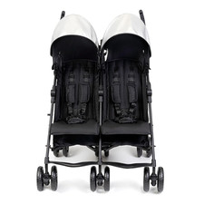3Dlite Folding Lightweight Side by Side Double Stroller with 5-Point Safety Harn