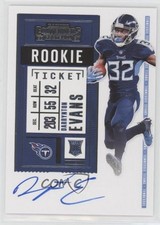 2020 Panini Contenders RPS Darrynton Evans #133 Auto z4k