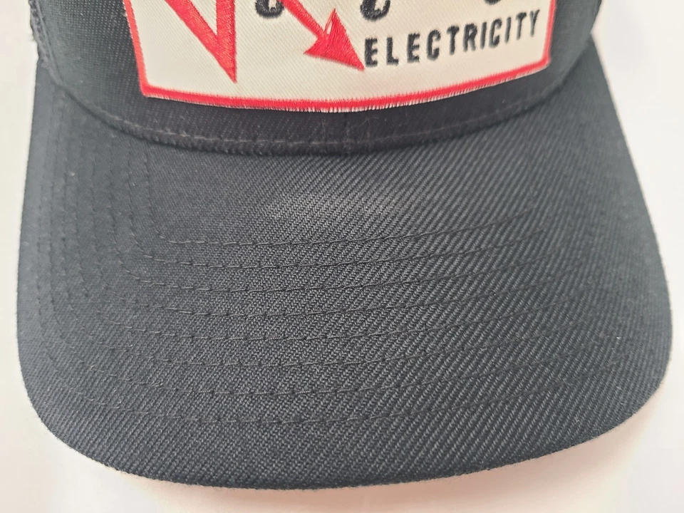 Aaron Crawford Honky Tonk Álbum de Electricidad Malla Camionero Snapback Gorra Gorra Negra Foto 3 de 4