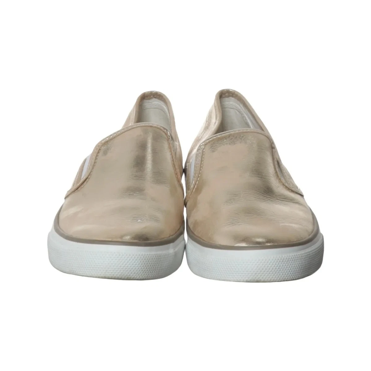 Sperry Top Sider, Slipper, Größe: 42 1/2, Leder, Gold, Damen #e4B