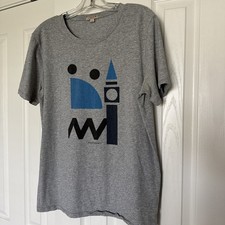 Burberry Brit Mens Gray Graphic Cotton Short Sleeve T-Shirt London Size XXL