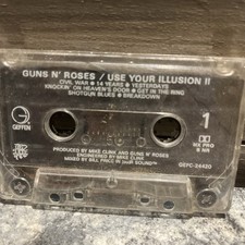 Guns N Roses Use Your Illusion 2 Cassette Tape ONLY Rock