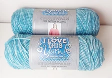 I Love This Yarn Mint Lace Shade Lot of 2 Skeins 5 oz Acrylic
