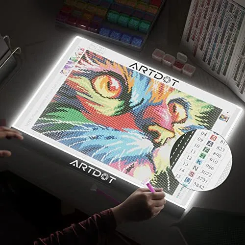 ARTDOT A3 LED Light Pad for Diamond Painting, USB Powered Light