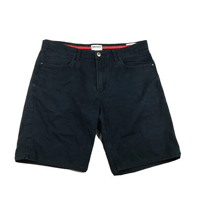 Timberland Shorts 33 Navy Blue Regular Fit Straight Outdoor Casual Bermuda