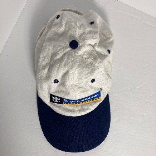Cappello/Berretto Papà Royal Caribbean International Strap-Back Bianco e Blu Navy Twill - Foto 3 di 9