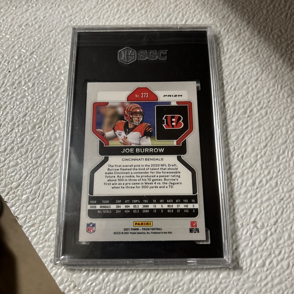 2021 Panini Prizm Red White and Blue #273 Joe Burrow Bengals