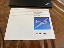 MOONEY Aircraft Factory Brochure Approximately 1987 Centerfold Opens To 17”x32”