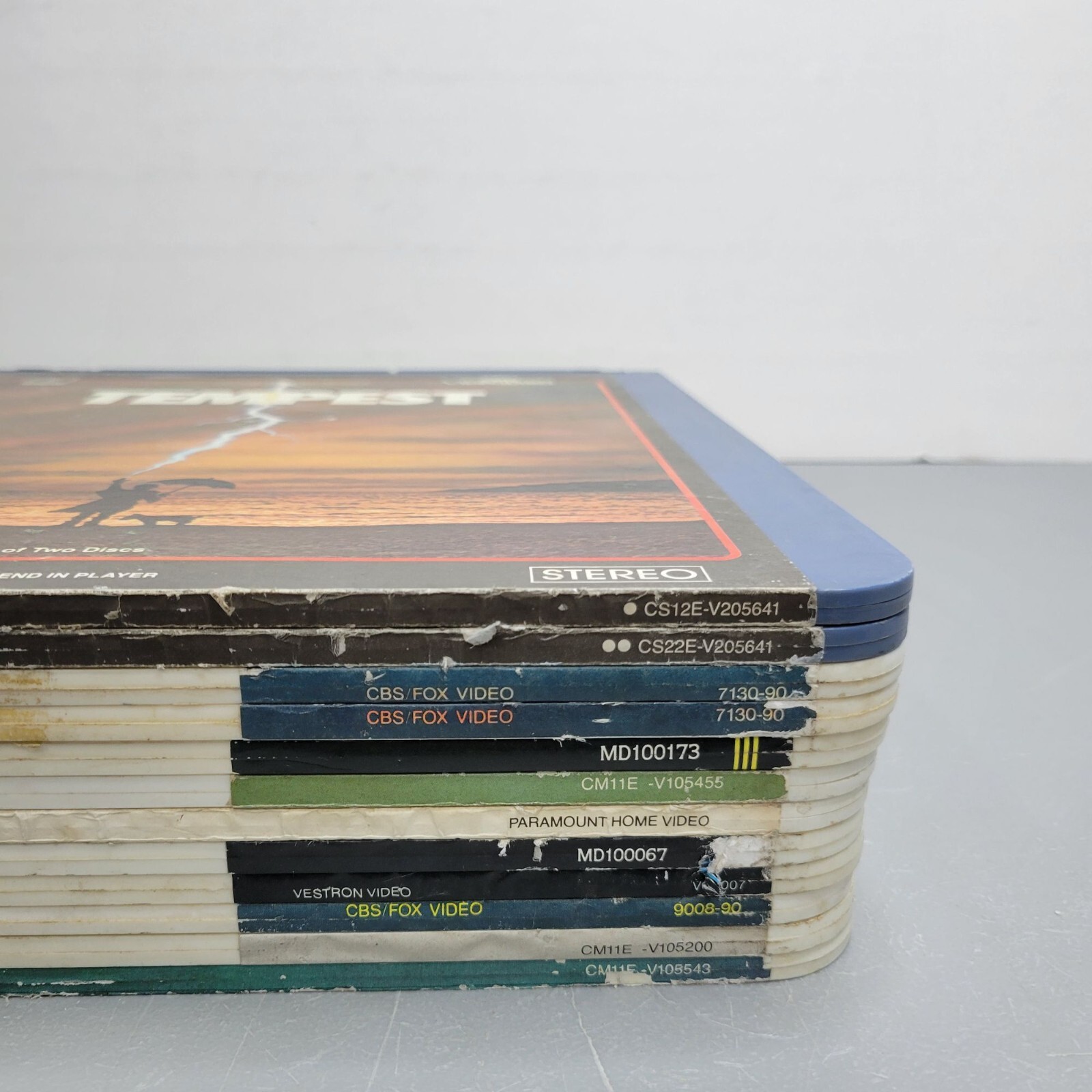 Lot of 12 Vintage CED VideoDiscs 10 Movies in Total, Classic Films