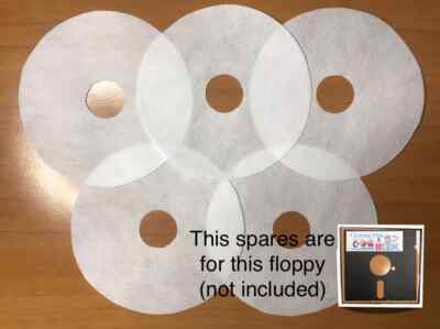 5 Ersatzteile Filzreinigungsköpfe Head Cleaning für Floppy Clean 5,25''