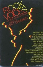 ROCK VOICES BY MATT DAMSKER 1980 PAPERBACK BOOK