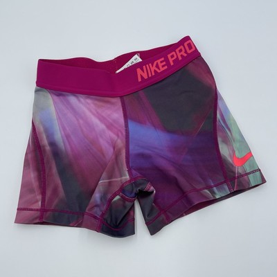 purple nike compression shorts