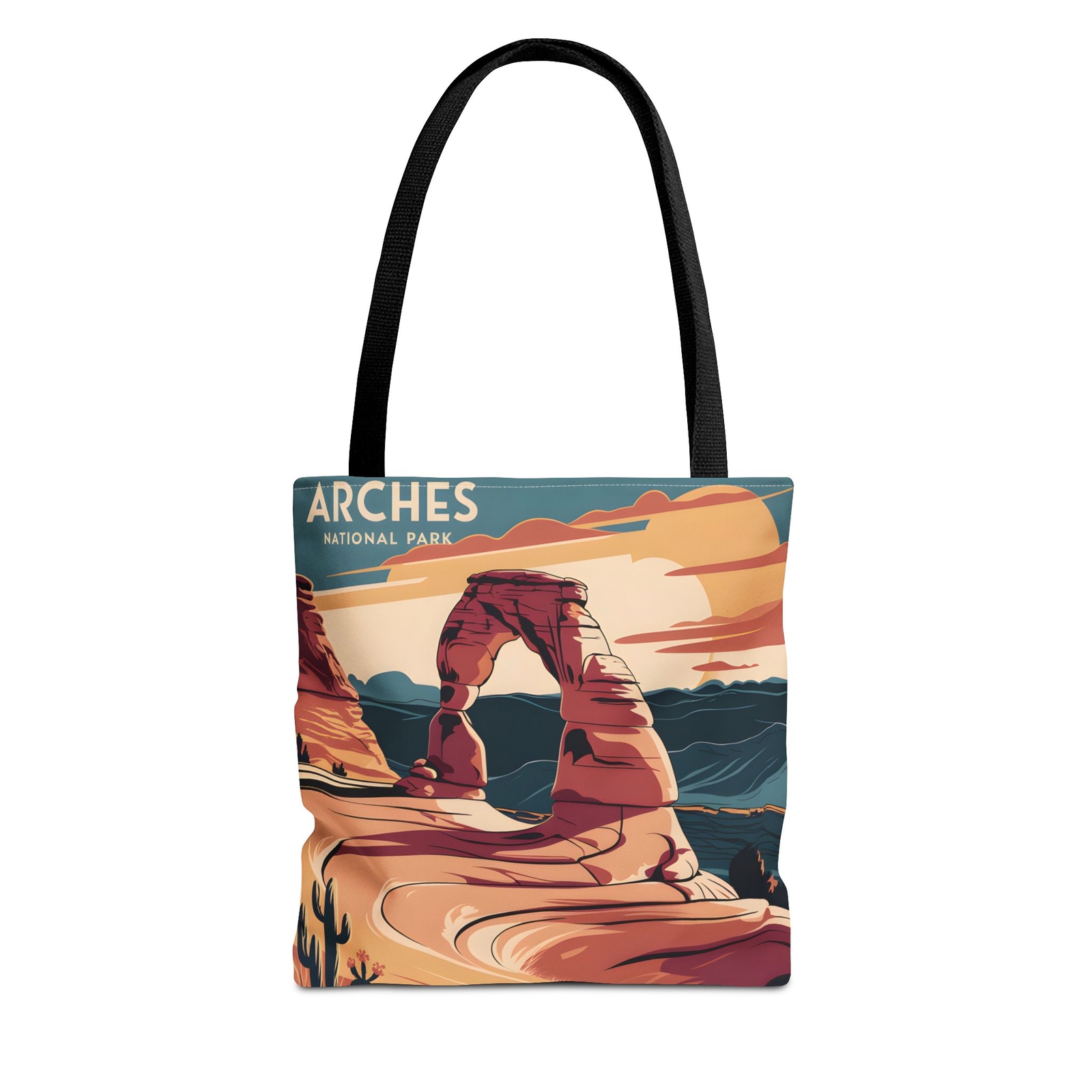 Arches National Park All Over Print Tote Bag Unique Gift Travel Accessory